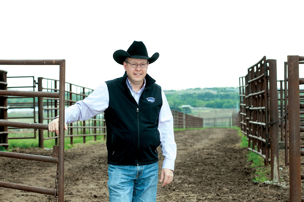 Dr. Bob Weaber at the Beef Stocker Unit