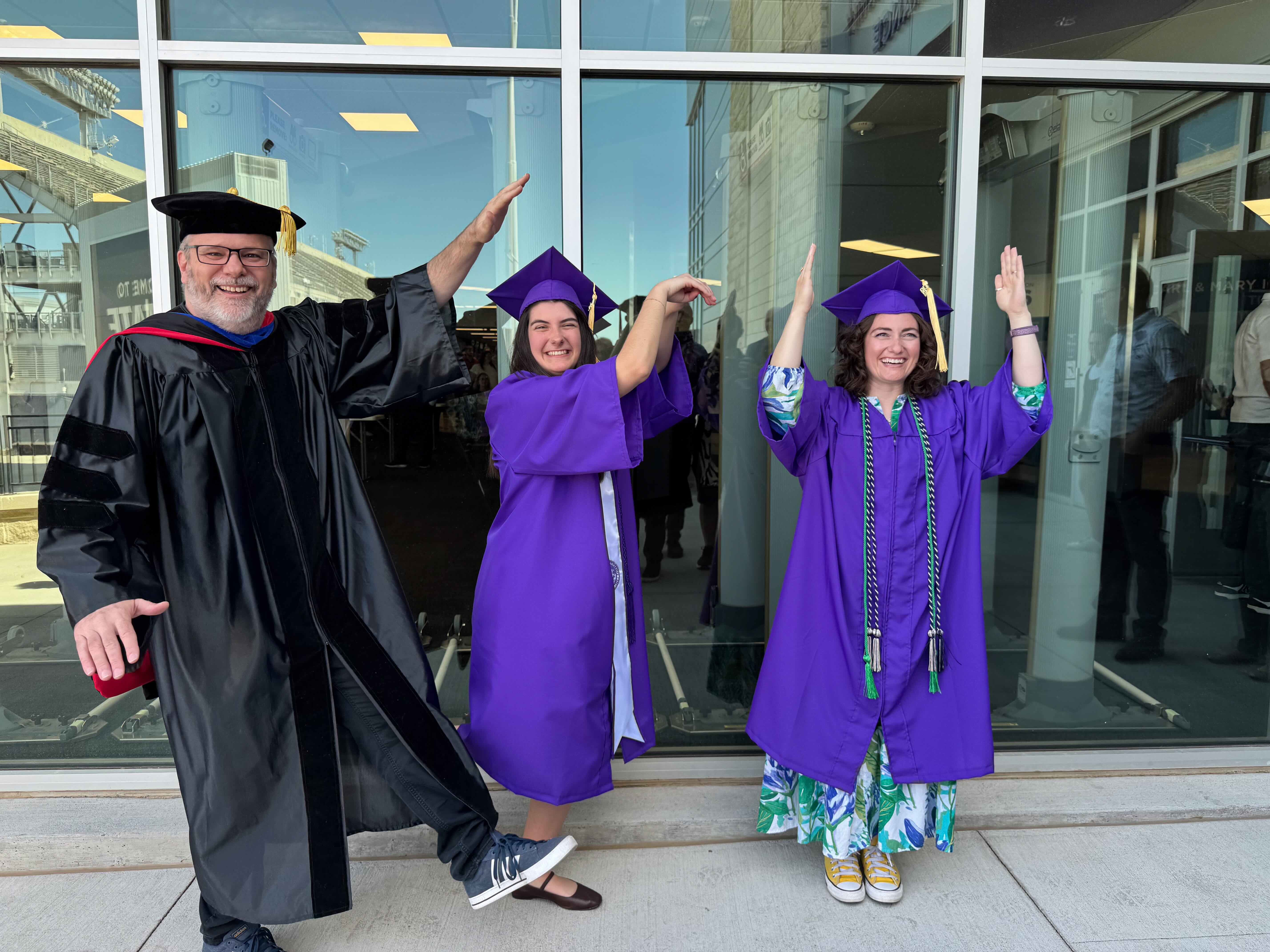 Dr. Marshall with Students doing KSU