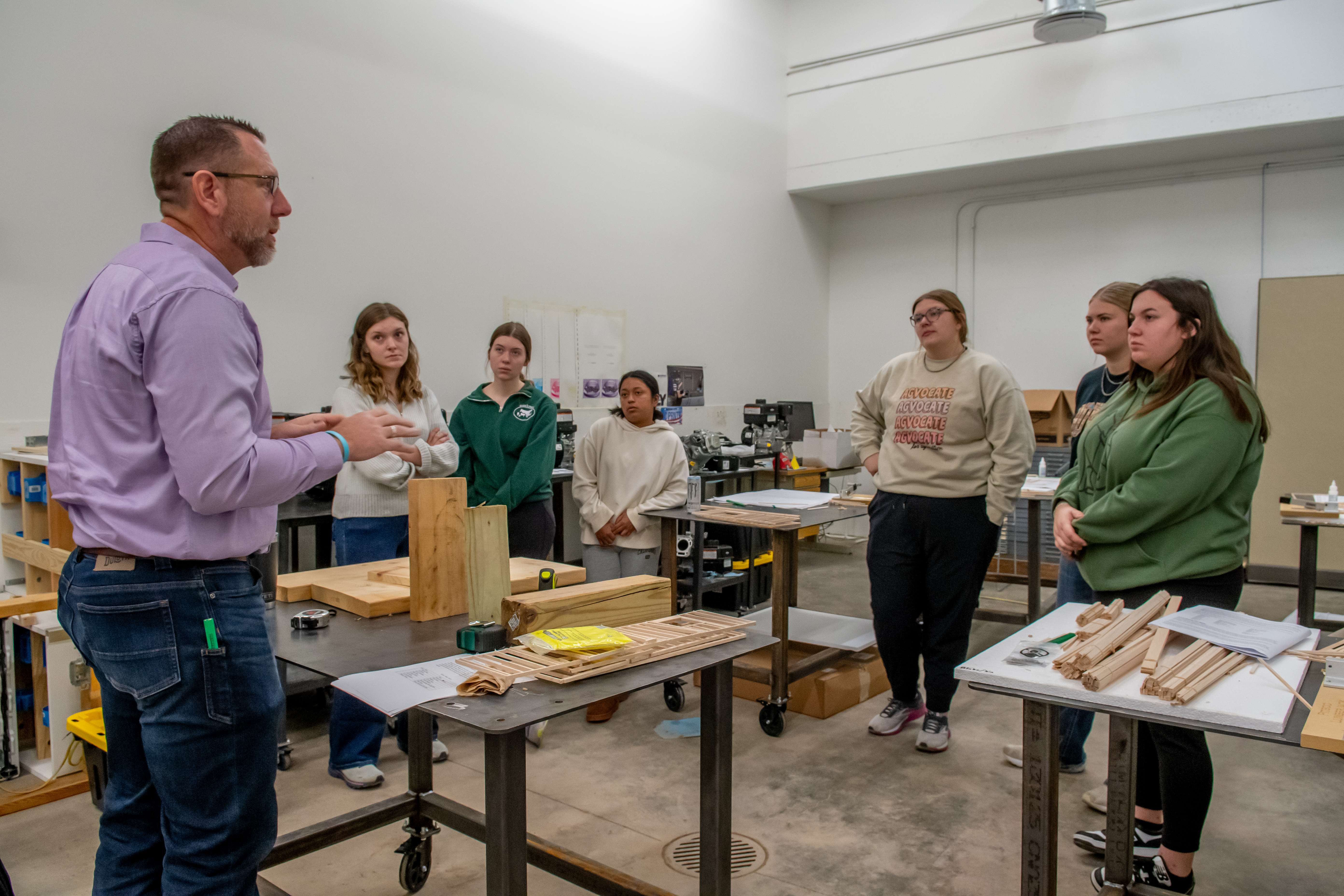 Ag Ed Students in class