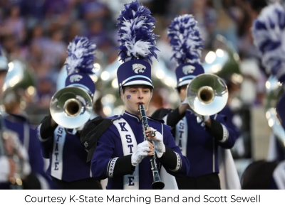 Brenna in K-State Band